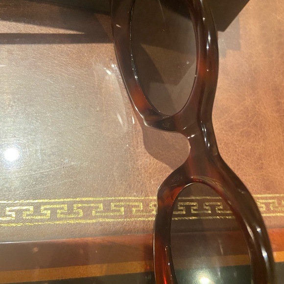 Authentic Oliver Peoples Dejeanne Oversize Sunglasses Red Tortoise Round Frame - Picture 9 of 10